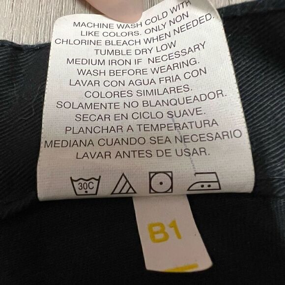 NWT vintage deadstock Y2k Jordache Black Button up Short Size 11/12 - Picture 13 of 14